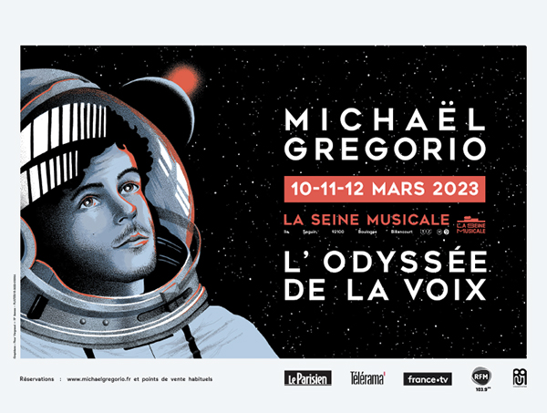 Affiche du dernier spectacle de Michaël Gregorio