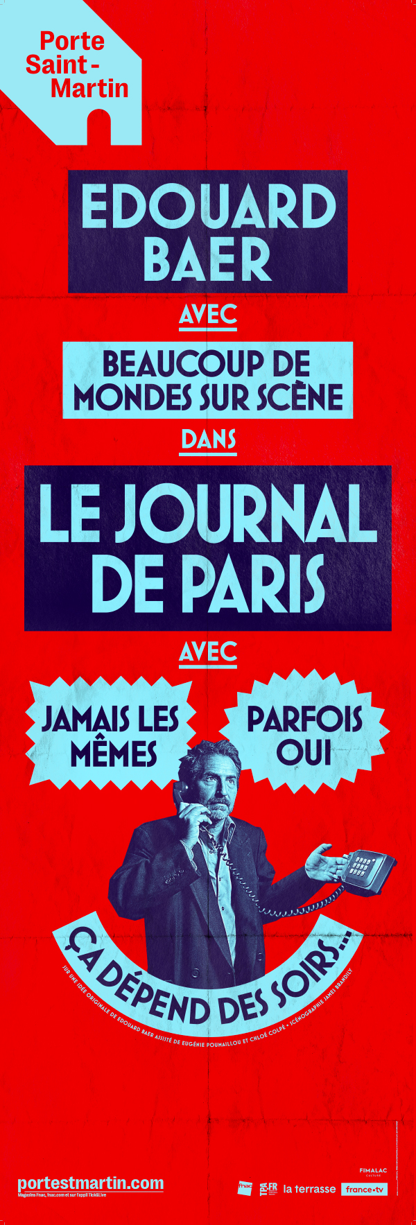 Affiche du spectacle d'Edouard Bear