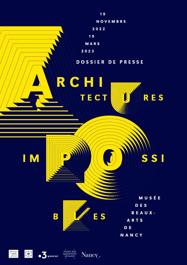 Affiche de l'exposition Architectures impossibles