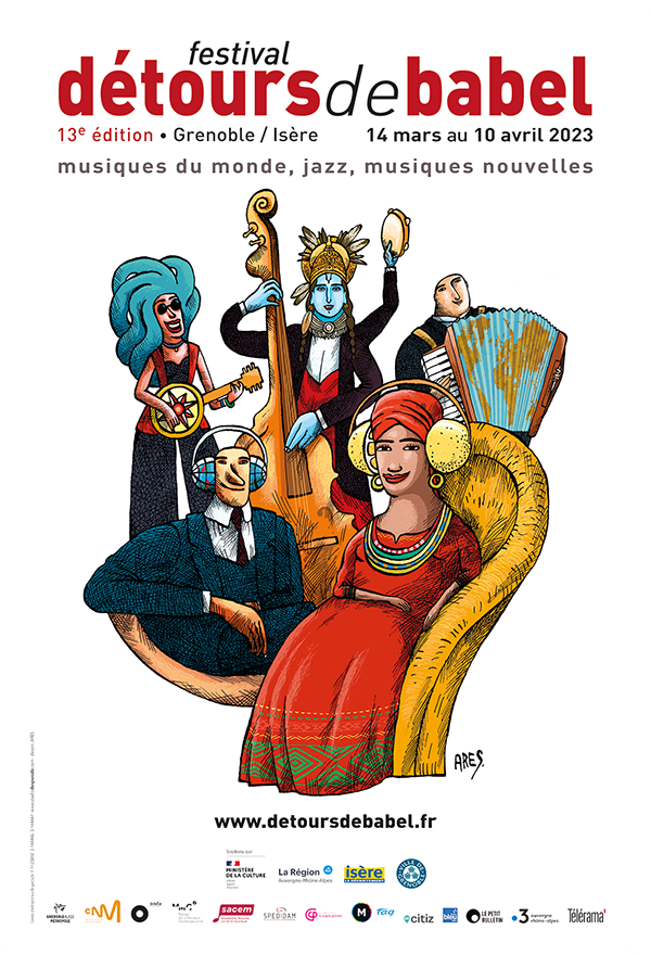 Affiche du festival Détours de Babel