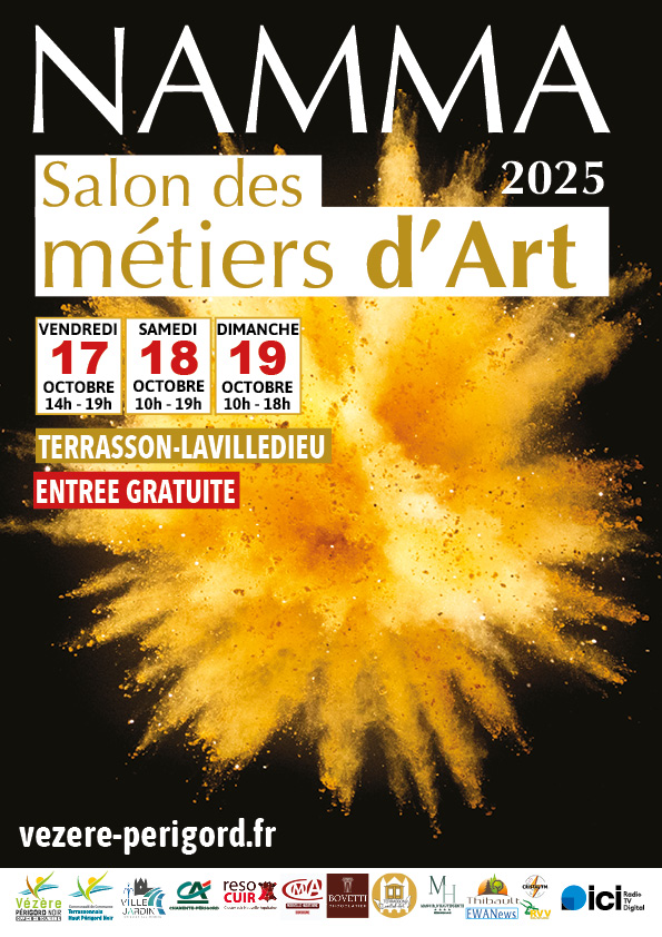 Salon des métiers d'Art Namma 2025 Terrasson Lavilledieu