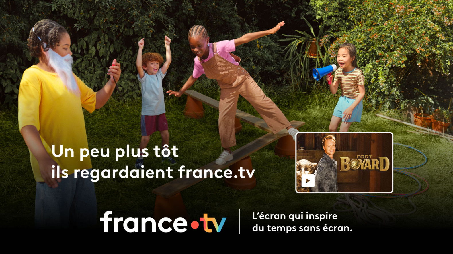 Campagne "l'écran qui inspire du temps sans écran"