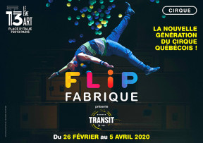 Affiche du spectacle "Transit" de la Flip Fabrique