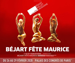 Affiche du spectacle "Béjart fête Maurice"