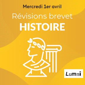 Logo Lumni et dessin Histoire révisions du Brevet Mercredi 01/04