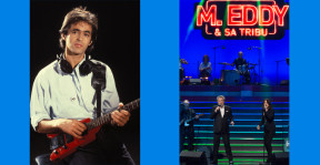 1 photo de JJ Goldman et une du concert de Eddy Mitchell