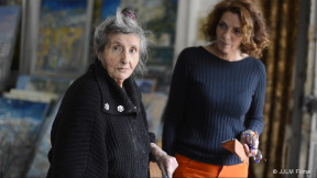 Elisabeth Bourgine en compagnie de Micheline Masse