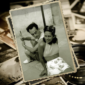 Man Ray and Ady Fidelin - Mougins France - 1937