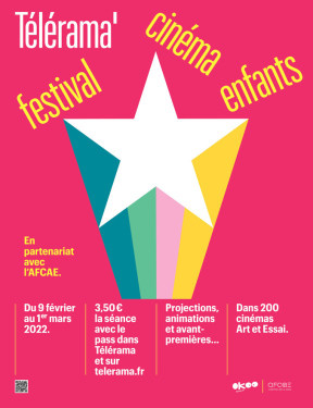 Photo de l’affiche du Festival Cinéma Télérama enfants 2022