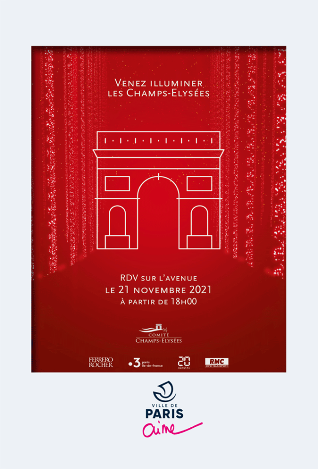 Les llluminations des Champs Elysées 2021