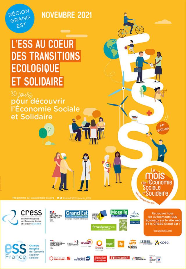 Affiche du Mois de l'Economie Sociale et Solidaire