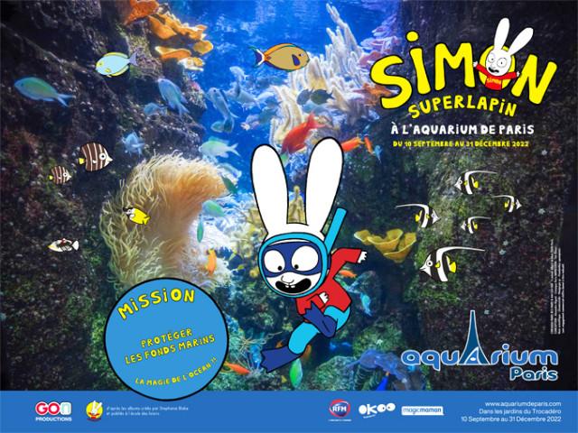 Simon à l'Aquarium de Paris