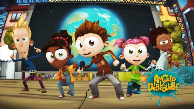 Photo des personnages de la série animée "Angelo la débrouille"