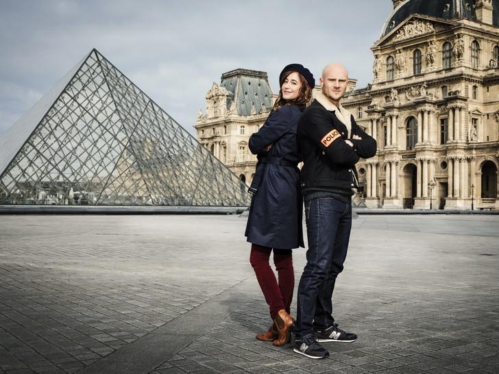 Le capitaine Antoine Verlay et l’historienne de l’art Florence Chassagne.