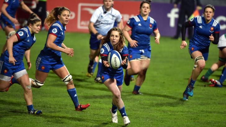 Pauline Bourdon et le XV de France féminin rencontrent l'Italie.