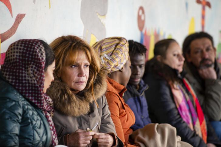 Clémentine Célarié s'engage aux côtés des migrants.