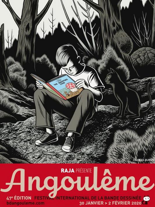 Affiche signée Charles Burns, auteur et dessinateur de « Black Hole » et « Toxic ».