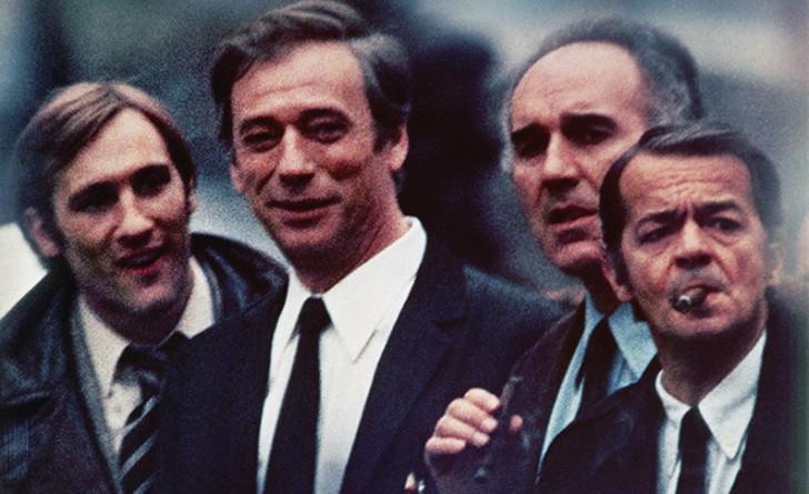 Gérard Depardieu, Yves Montand, Michel Piccoli et Serge Reggiani