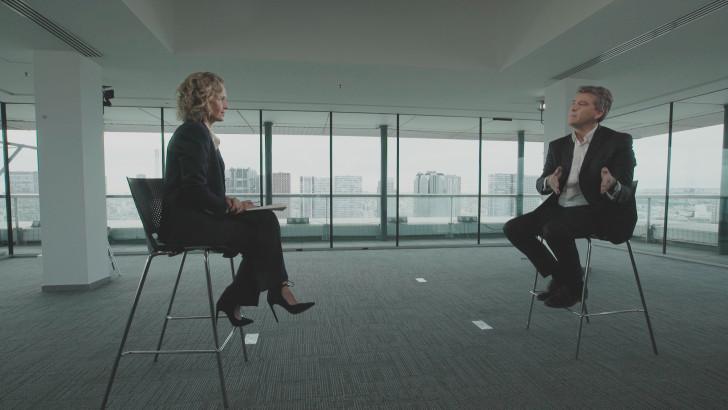 Caroline Roux et Arnaud Montebourg, ancien ministre de l'Économie