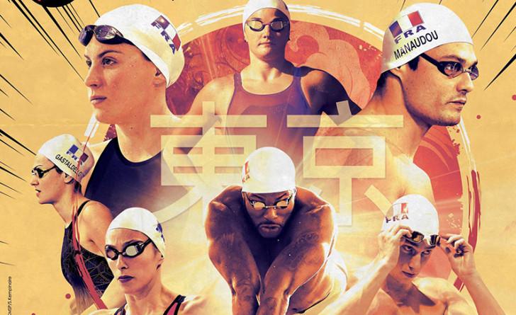 Affiche championnat de France de natation