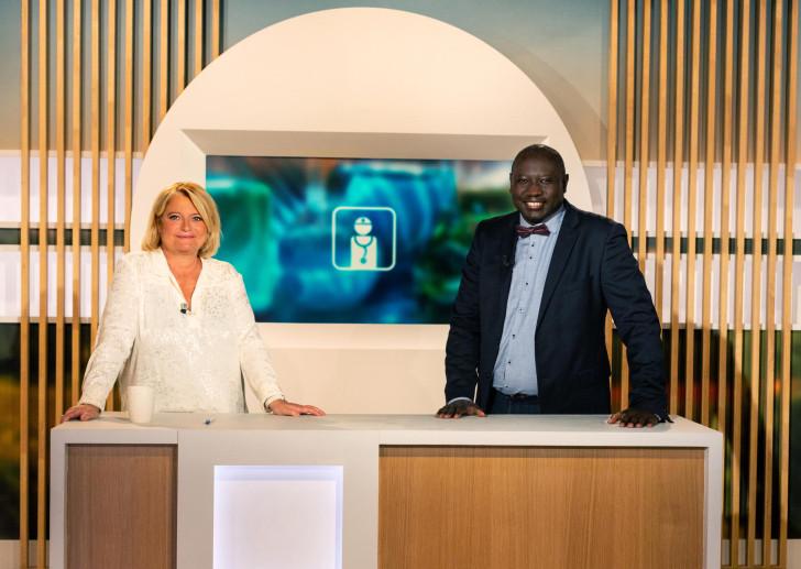 Marina Carrère d'Encausse et Jean-Marc Sène