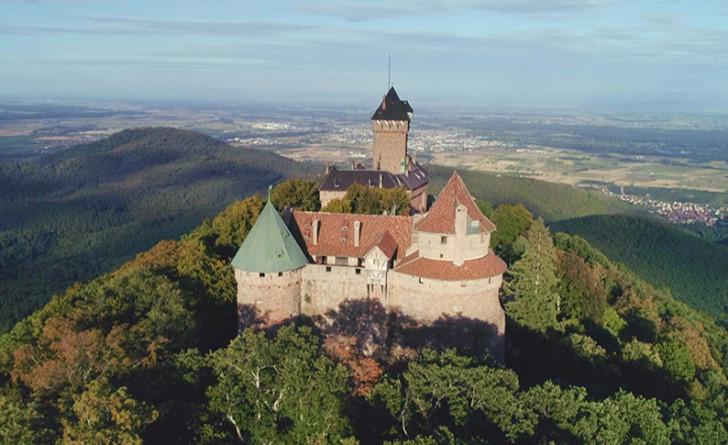Le château du Haut-Kœnigsbourg en Alsace.