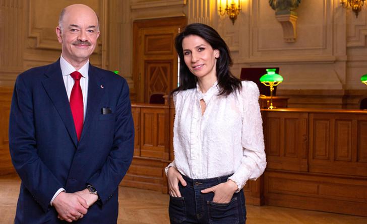 Marie Drucker et Alain Bauer dans « Au bout de l'enquête, la fin du crime parfait ? »