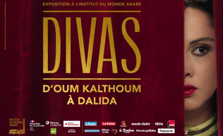 Divas, d’Oum Kalthoum à Dalida, exposition jusqu’au 26 septembre 2021.