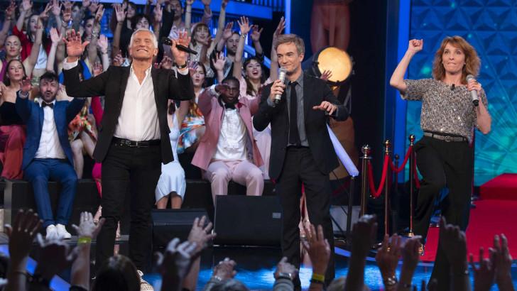 Nagui, Jonathan Lambert et Alix Poisson.