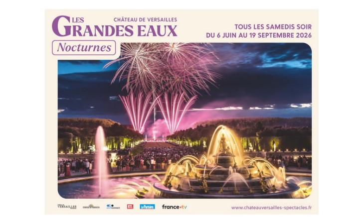 Grandes Eaux nocturnes dans les jardins du château de Versailles