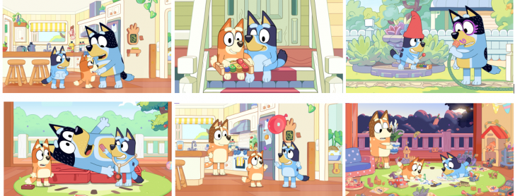Personnages série animée "Bluey" - Saison 1