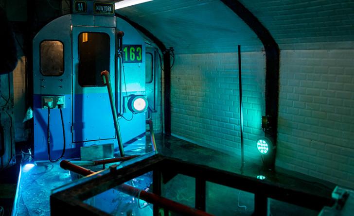 Le métro inondé