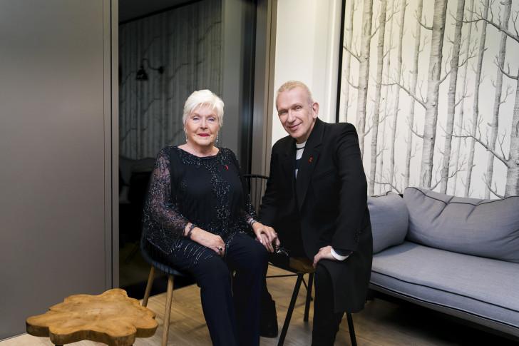 Line Renaud et Jean Paul Gaultier