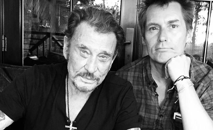 Johnny Hallyday avec un proche