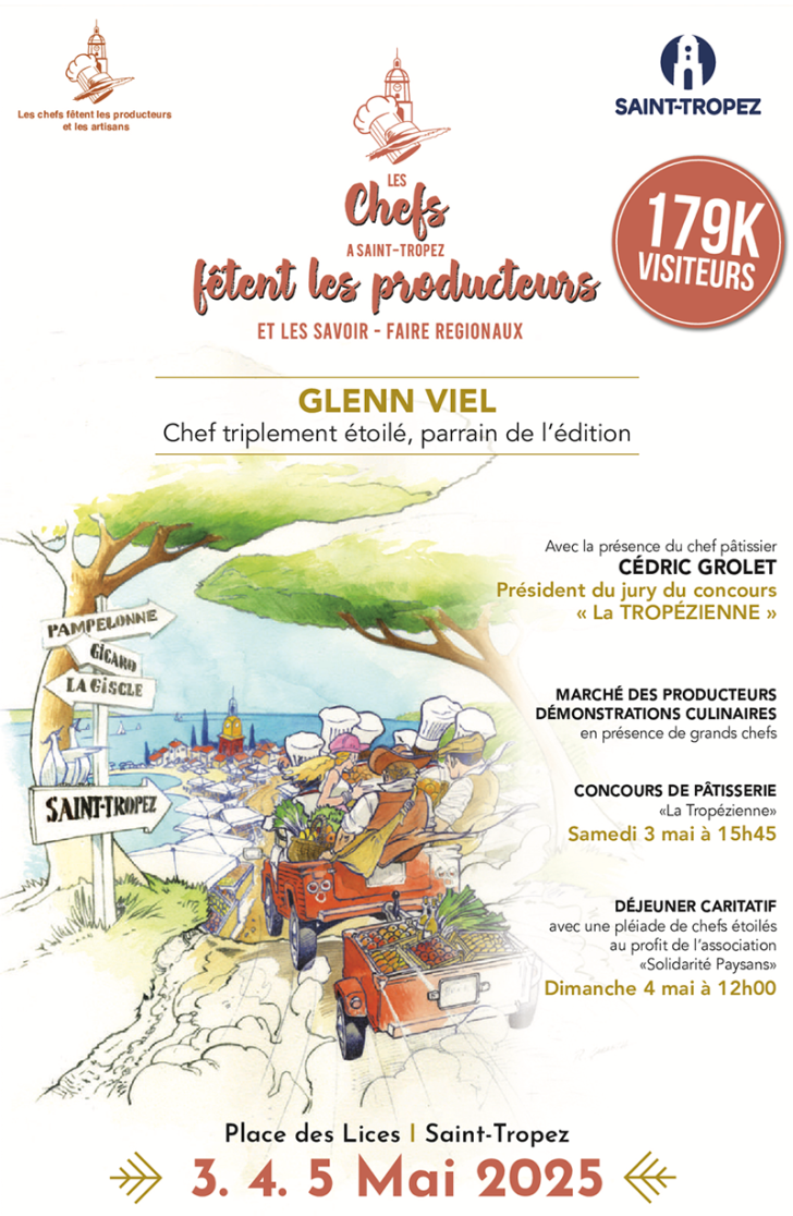 Les Chefs à Saint-Tropez fêtent les producteurs