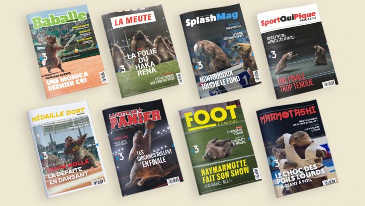 Les couvertures des magazines Marmottes de France 3