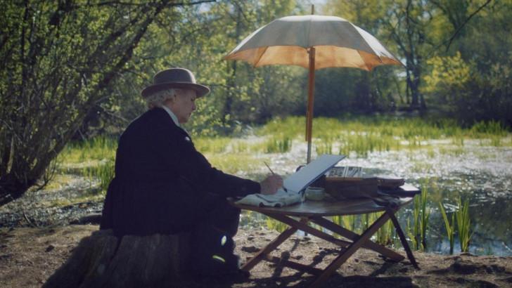 Rosa Bonheur qui peint dans la nature