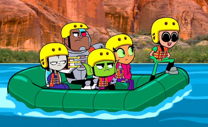 Quand les Teen Titans font du rafting...