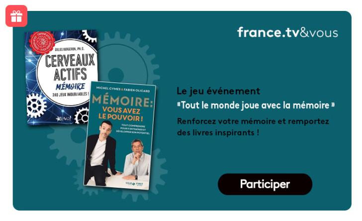 Illustration du jeu avec la photo des deux livres à gagner