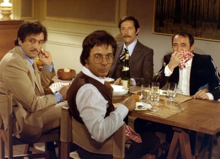 Jean Rochefort, Victor Lanoux, Claude Brasseur, Guy Bedos