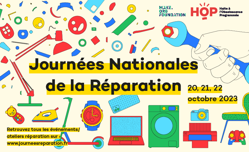 Les Journées nationales de la réparation, du 20 au 22 octobre