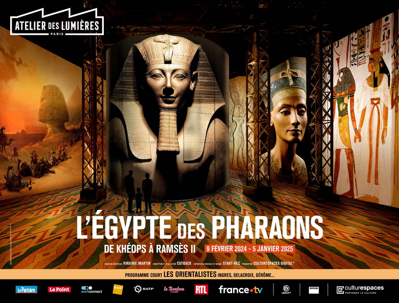 L’Égypte des pharaons à l’Atelier des Lumières