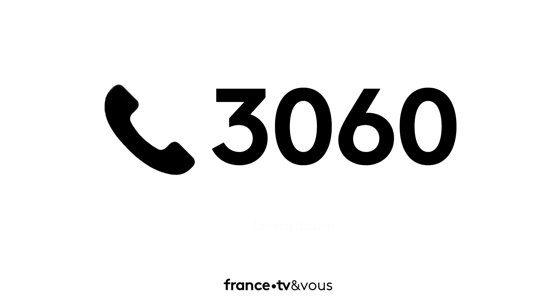 France Télévisions à votre écoute au 30 60