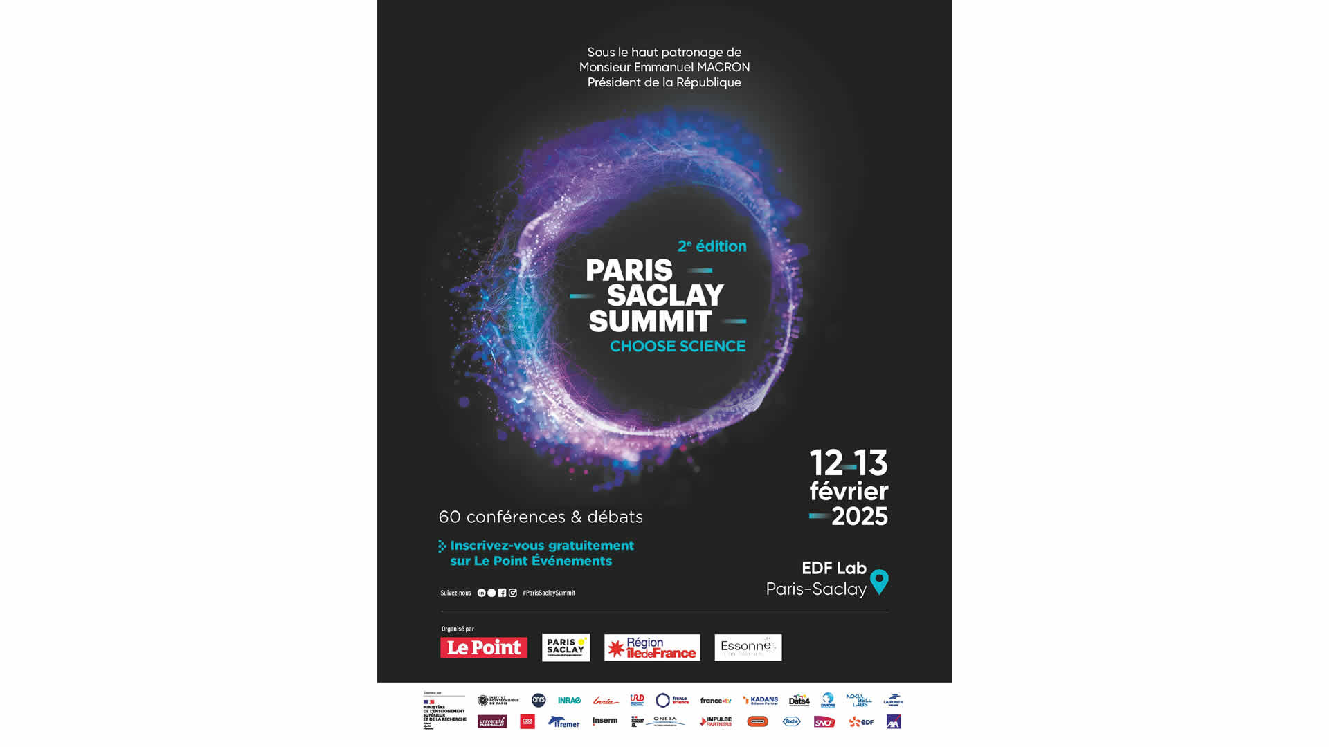 Paris-Saclay Summit 2025, les 12 et 13 février