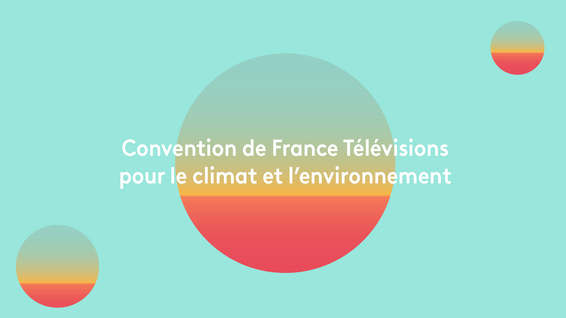 La Convention de France Télévisions pour le climat et l'environnement remet ses propositions