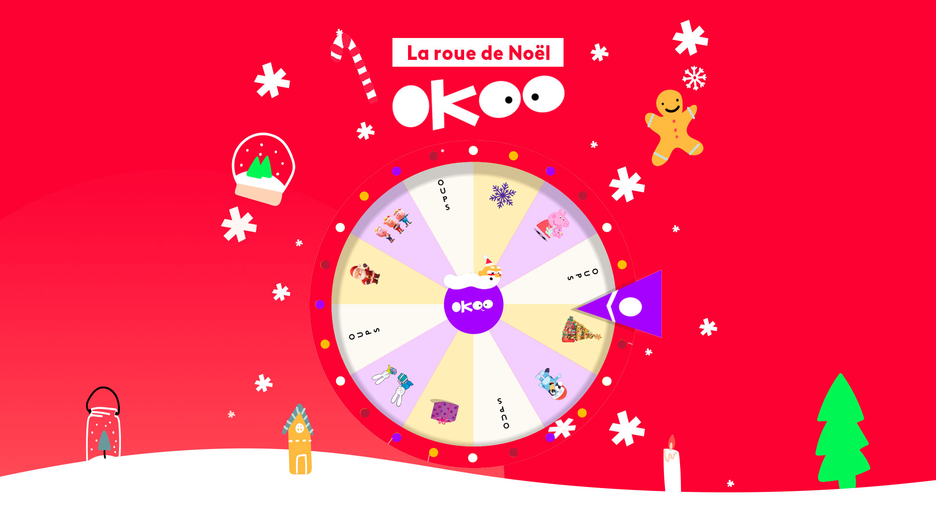 La roue de Noël Okoo 2025