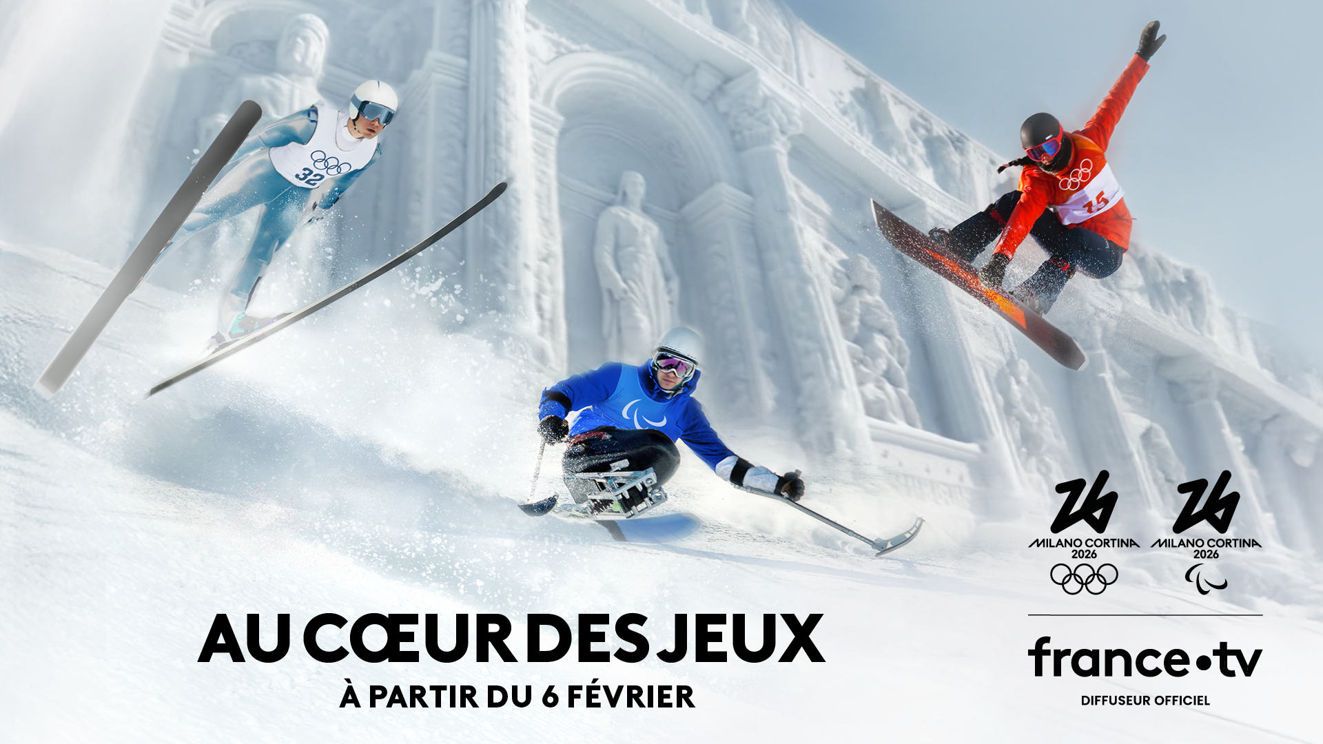 France Télévisions diffuseur officiel des Jeux Olympiques d’hiver de Milano Cortina