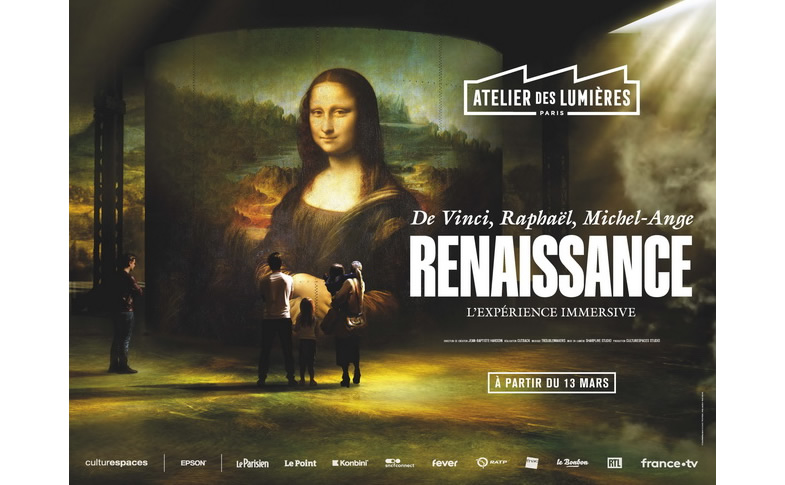 « Renaissance : De Vinci, Raphaël, Michel-Ange » à l’Atelier des Lumières