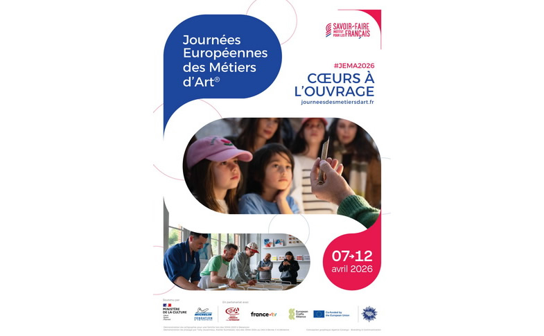 Les Journées européennes des métiers d’art (JEMA), du 7 au 12 avril
