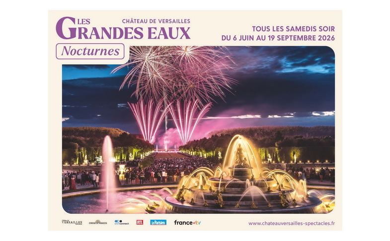 Grandes Eaux nocturnes dans les jardins du château de Versailles